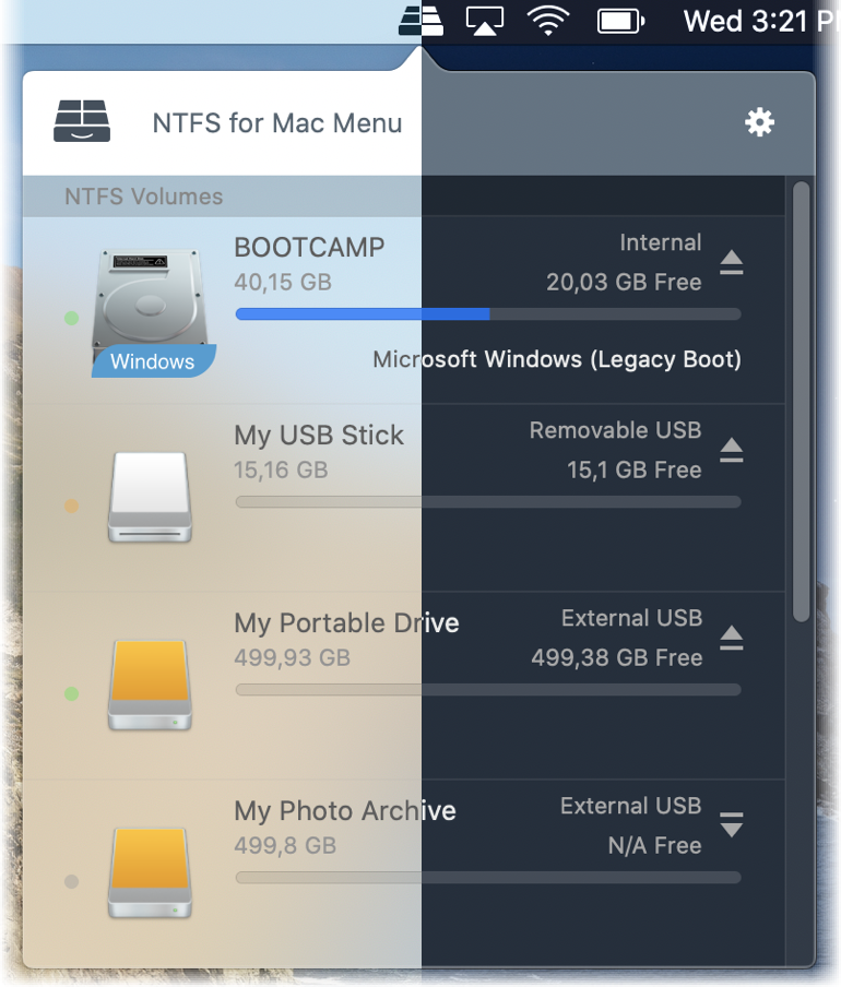 paragon ntfs for mac just popped up with my seagate external
